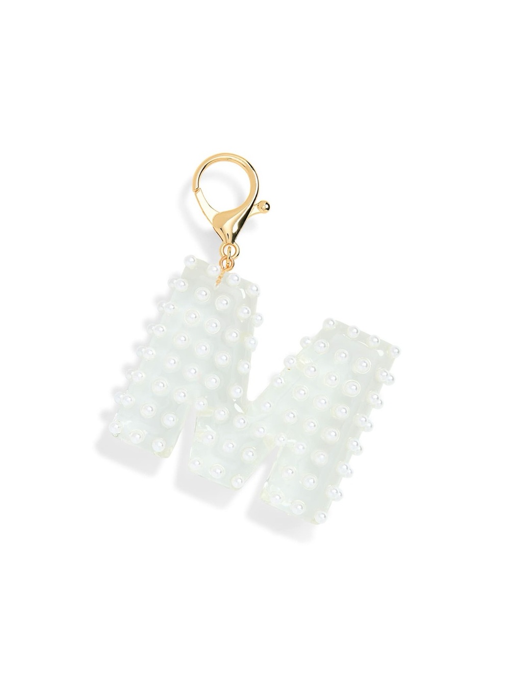 Leith Faux Pearl Initial ’M’ Bag Charm
